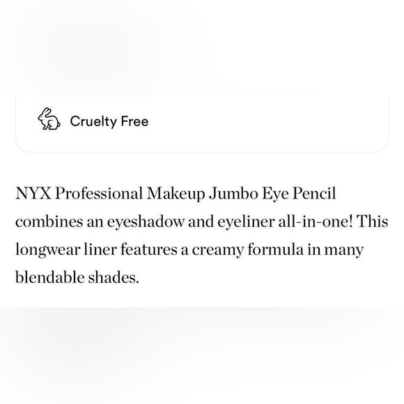 $4❤️🔥 LAST 1! NYX Jumbo Eye Pencil COTTAGE CHEESE 👁 NEW & SEALED Eyeshadow - Picture 4 of 6